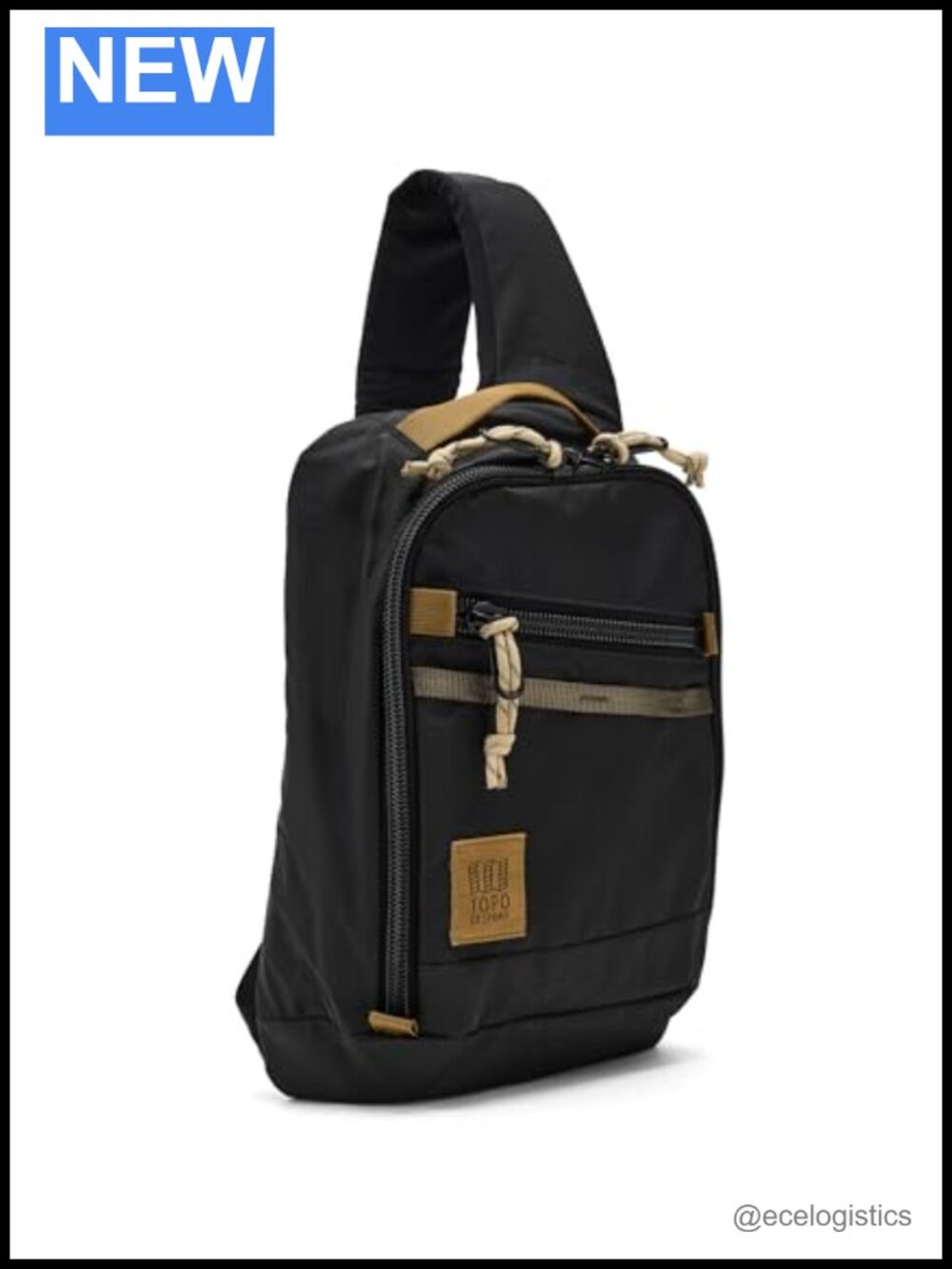 Unisex Mountain Sling Bag Nylon Crossbody with Tablet Sleeve